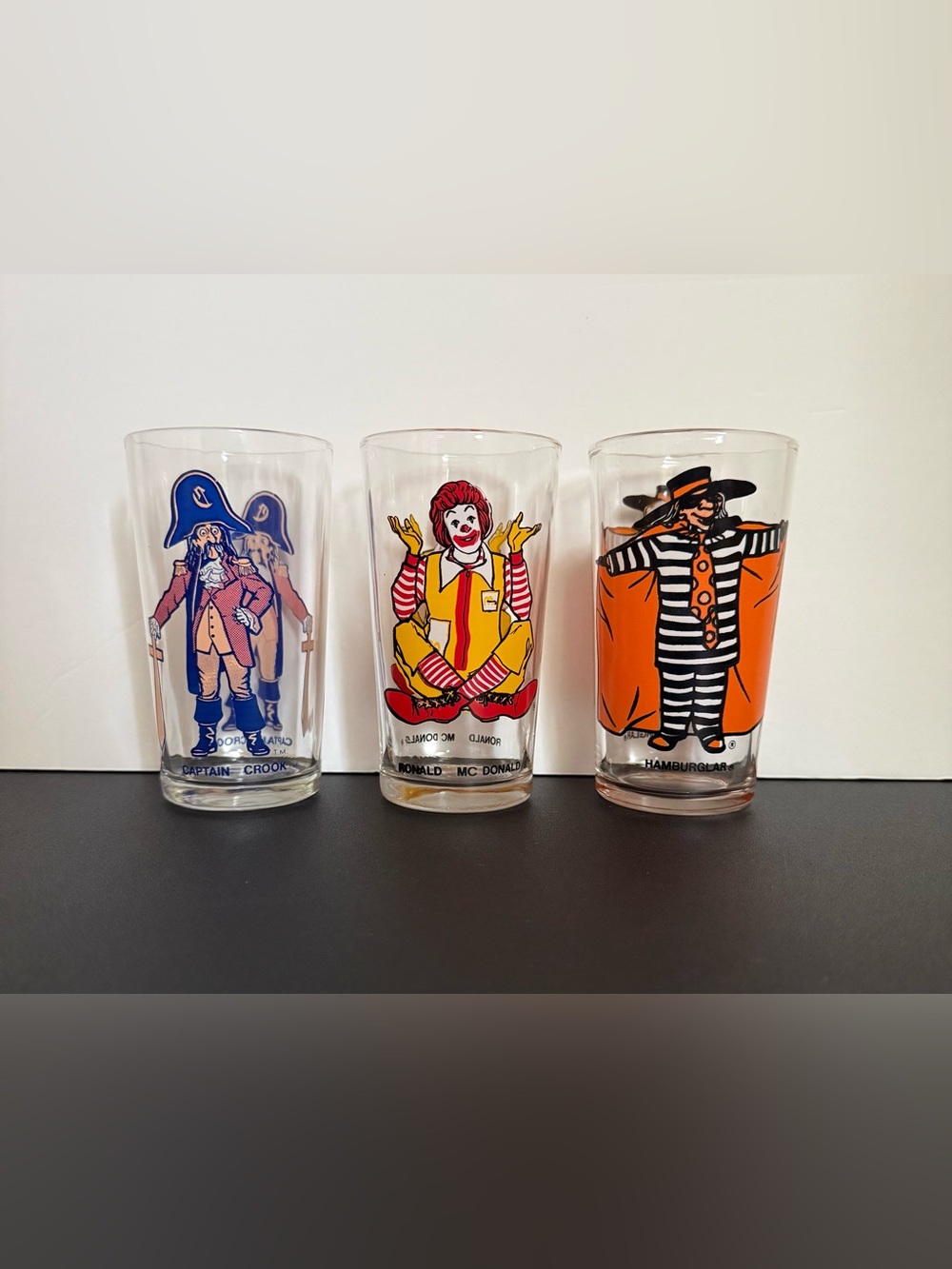 Vintage McDonald’s glasses -set of 3